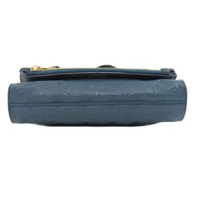Pre-owned Louis Vuitton Navy Monogram Empreinte Clutch Bag () In Blue