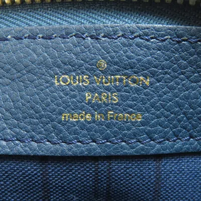 Pre-owned Louis Vuitton Navy Monogram Empreinte Clutch Bag () In Blue