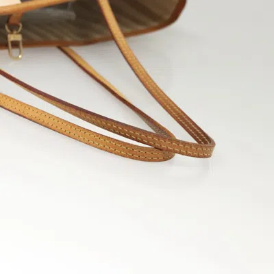 Pre-owned Louis Vuitton Neverfull Mm Brown Canvas Tote Bag ()