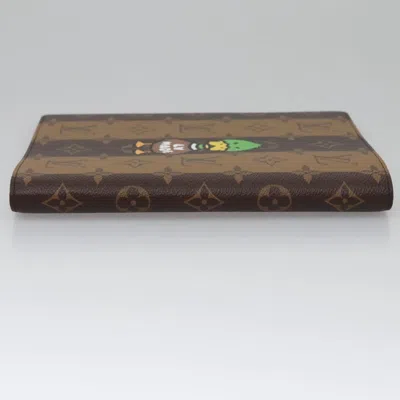 Pre-owned Louis Vuitton Nigo Brown Canvas Wallet  ()