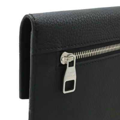 Pre-owned Louis Vuitton Noir Leather Clutch Bag Pochette () In Black