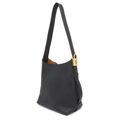 Pre-owned Louis Vuitton Noir Leather Shoulder Bag () In Black