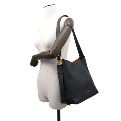 Pre-owned Louis Vuitton Noir Leather Shoulder Bag () In Black