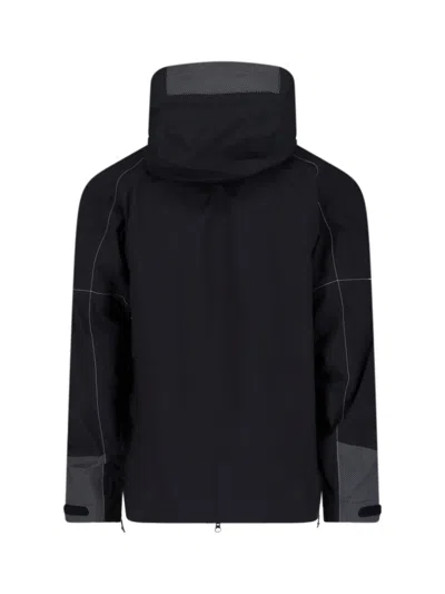 And Wander Logo Zip Jacket In Black