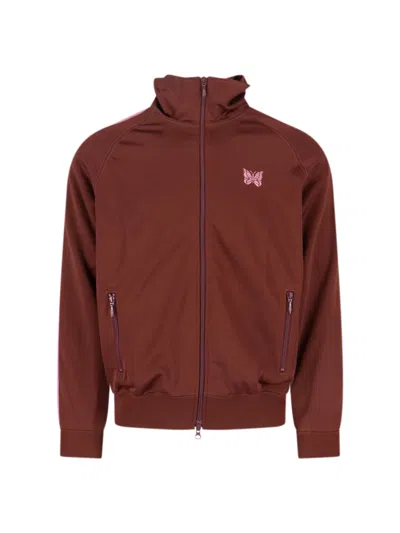 Needles Logo Sporty Jacket In Brown