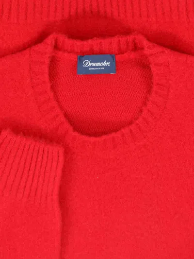Drumohr Cashmere Sweater In Red
