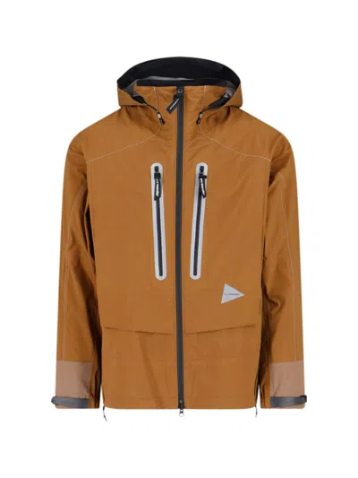 And Wander Pertex Shield Jacket In Brown