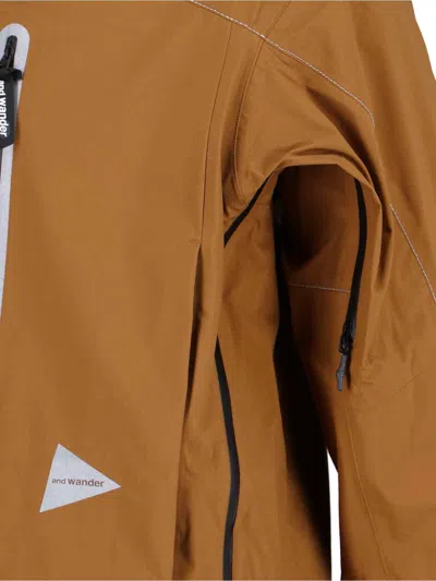 And Wander Pertex Shield Jacket In Brown