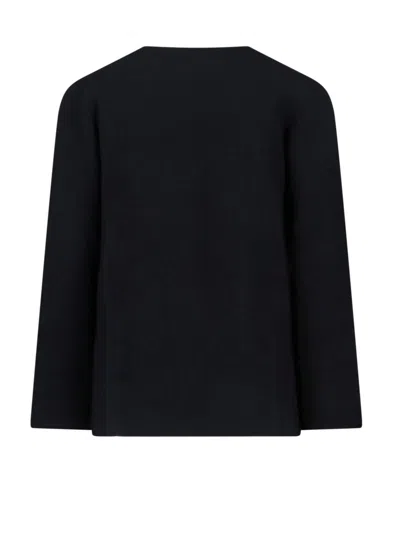 Comme Des Garçons Homme Deux Wool Blend Sweater In Black
