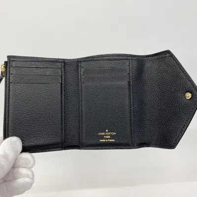 Pre-owned Louis Vuitton Noir Wallet (tri-fold) () In Black