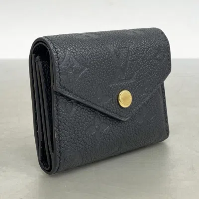 Pre-owned Louis Vuitton Noir Wallet (tri-fold) () In Black