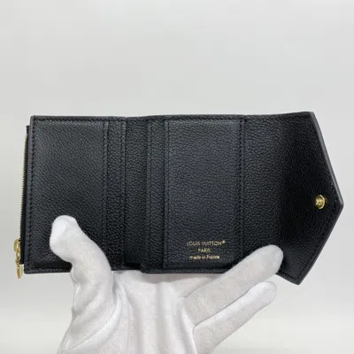 Pre-owned Louis Vuitton Noir Wallet (tri-fold) () In Black