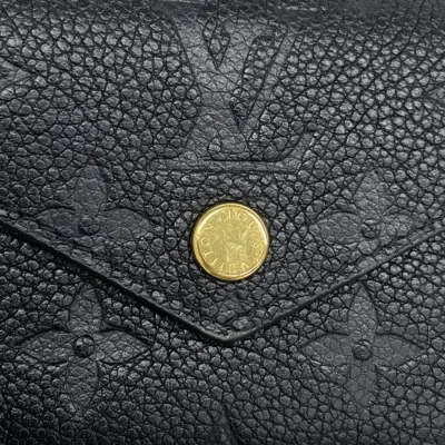 Pre-owned Louis Vuitton Noir Wallet (tri-fold) () In Black