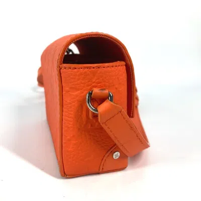 Pre-owned Louis Vuitton Orange Leather Pochette Shoulder Bag ()