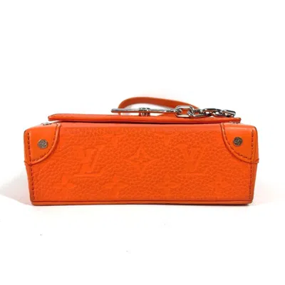 Pre-owned Louis Vuitton Orange Leather Pochette Shoulder Bag ()