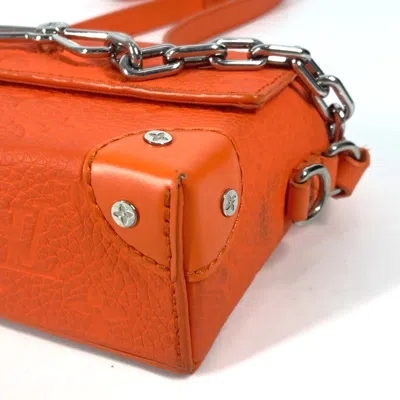 Pre-owned Louis Vuitton Orange Leather Pochette Shoulder Bag ()