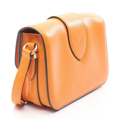 Pre-owned Louis Vuitton Orange Leather Shoulder Bag ()