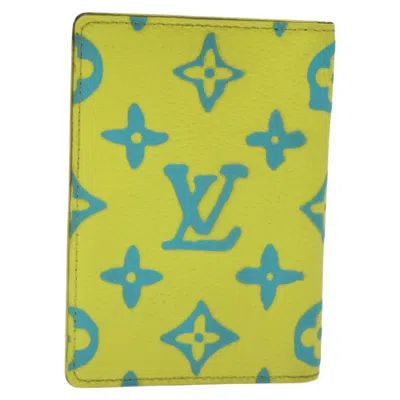 Pre-owned Louis Vuitton Organizer De Poche Yellow Canvas Wallet  ()
