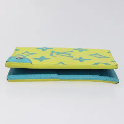 Pre-owned Louis Vuitton Organizer De Poche Yellow Canvas Wallet  ()