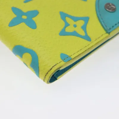 Pre-owned Louis Vuitton Organizer De Poche Yellow Canvas Wallet  ()
