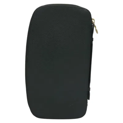 Pre-owned Louis Vuitton Organizer Navy Leather Wallet  () In Blue