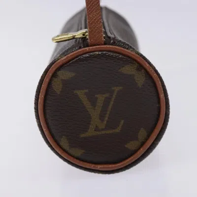 Pre-owned Louis Vuitton Papillon Brown Canvas Clutch Bag ()