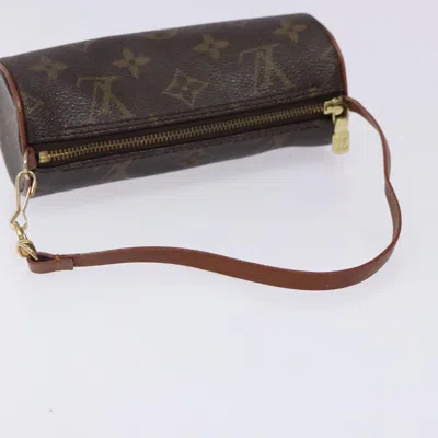 Pre-owned Louis Vuitton Papillon Brown Canvas Clutch Bag ()