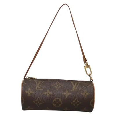 Pre-owned Louis Vuitton Papillon Brown Canvas Clutch Bag ()