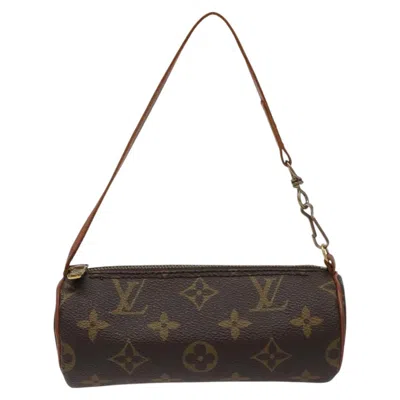 Pre-owned Louis Vuitton Papillon Brown Canvas Clutch Bag ()