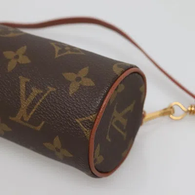 Pre-owned Louis Vuitton Papillon Brown Canvas Clutch Bag ()