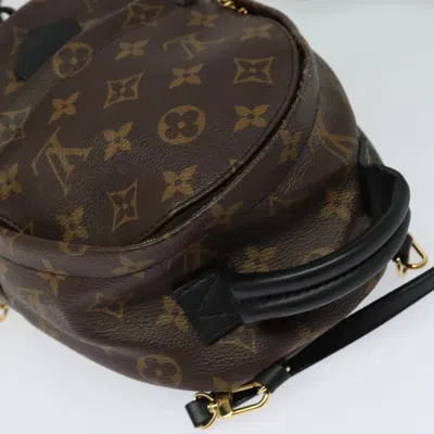 Pre-owned Louis Vuitton Palm Springs Mini Brown Canvas Backpack Bag ()