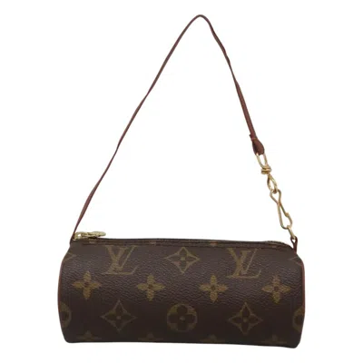 Pre-owned Louis Vuitton Papillon Brown Canvas Clutch Bag ()