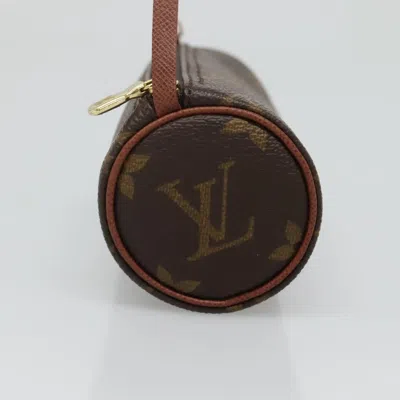 Pre-owned Louis Vuitton Papillon Brown Canvas Clutch Bag ()