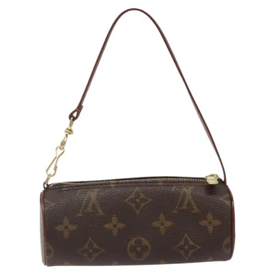 Pre-owned Louis Vuitton Papillon Brown Canvas Clutch Bag ()