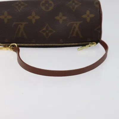 Pre-owned Louis Vuitton Papillon Brown Canvas Clutch Bag ()
