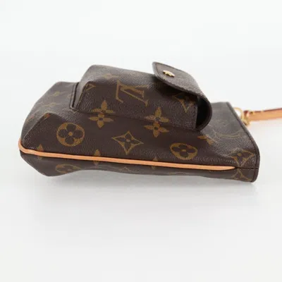 Pre-owned Louis Vuitton Partition Brown Canvas Clutch Bag ()