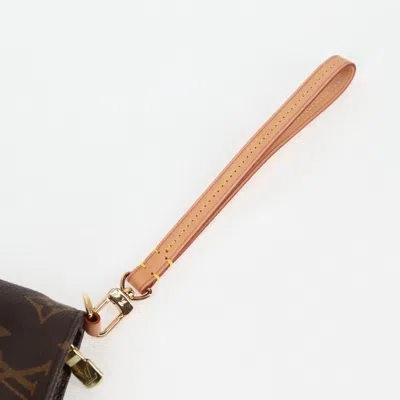Pre-owned Louis Vuitton Partition Brown Canvas Clutch Bag ()