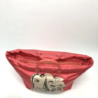Pre-owned Louis Vuitton Pink Nylon Tote Bag ()
