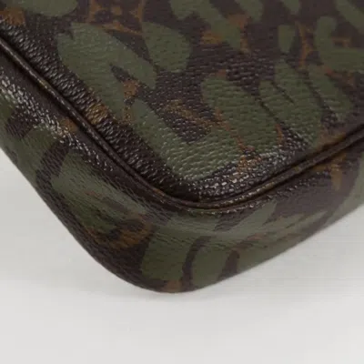 Pre-owned Louis Vuitton Pochette Accessoire Brown Canvas Clutch Bag ()
