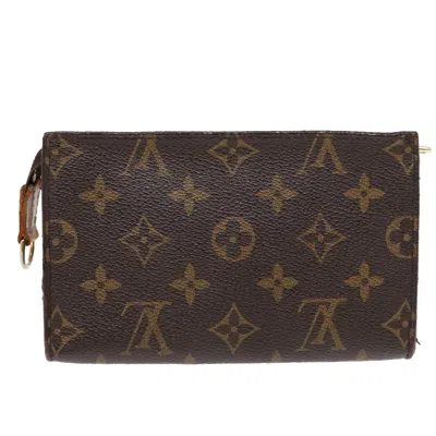 Pre-owned Louis Vuitton Pochette Accessoire Brown Canvas Clutch Bag ()