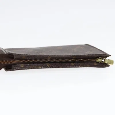 Pre-owned Louis Vuitton Pochette Accessoire Brown Canvas Clutch Bag ()