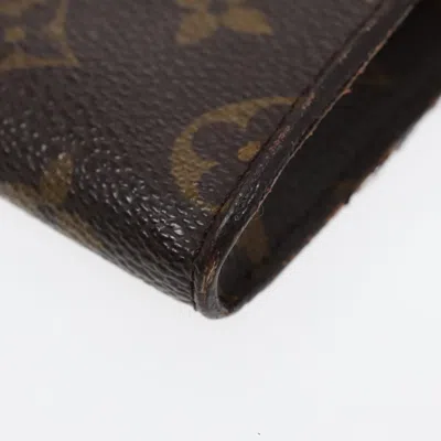Pre-owned Louis Vuitton Pochette Accessoire Brown Canvas Clutch Bag ()