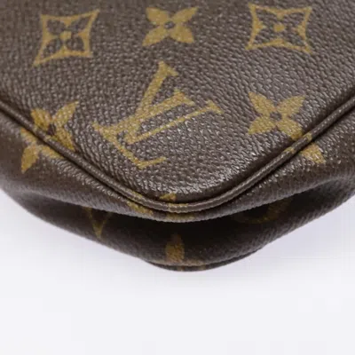 Pre-owned Louis Vuitton Pochette Accessoire Brown Canvas Clutch Bag ()