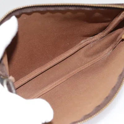 Pre-owned Louis Vuitton Pochette Accessoire Brown Canvas Clutch Bag ()