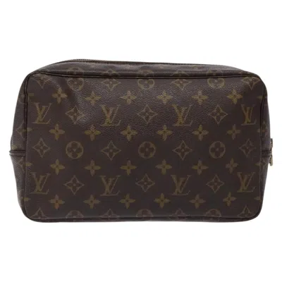 Pre-owned Louis Vuitton Pochette Accessoire Brown Canvas Clutch Bag ()