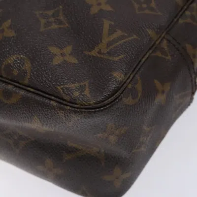 Pre-owned Louis Vuitton Pochette Accessoire Brown Canvas Clutch Bag ()