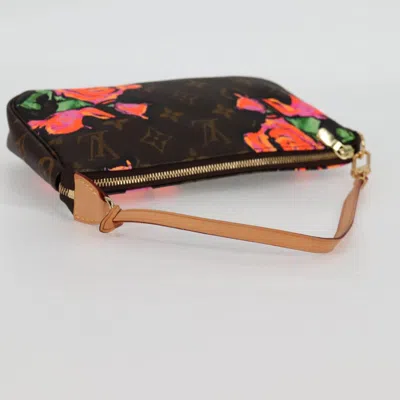 Pre-owned Louis Vuitton Pochette Accessoire Brown Canvas Clutch Bag ()