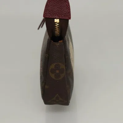 Pre-owned Louis Vuitton Pochette Accessoire Brown Canvas Clutch Bag ()