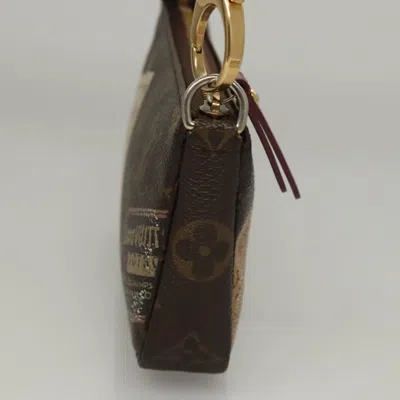 Pre-owned Louis Vuitton Pochette Accessoire Brown Canvas Clutch Bag ()