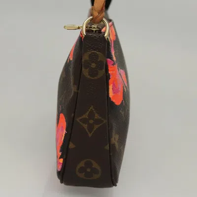 Pre-owned Louis Vuitton Pochette Accessoire Brown Canvas Clutch Bag ()
